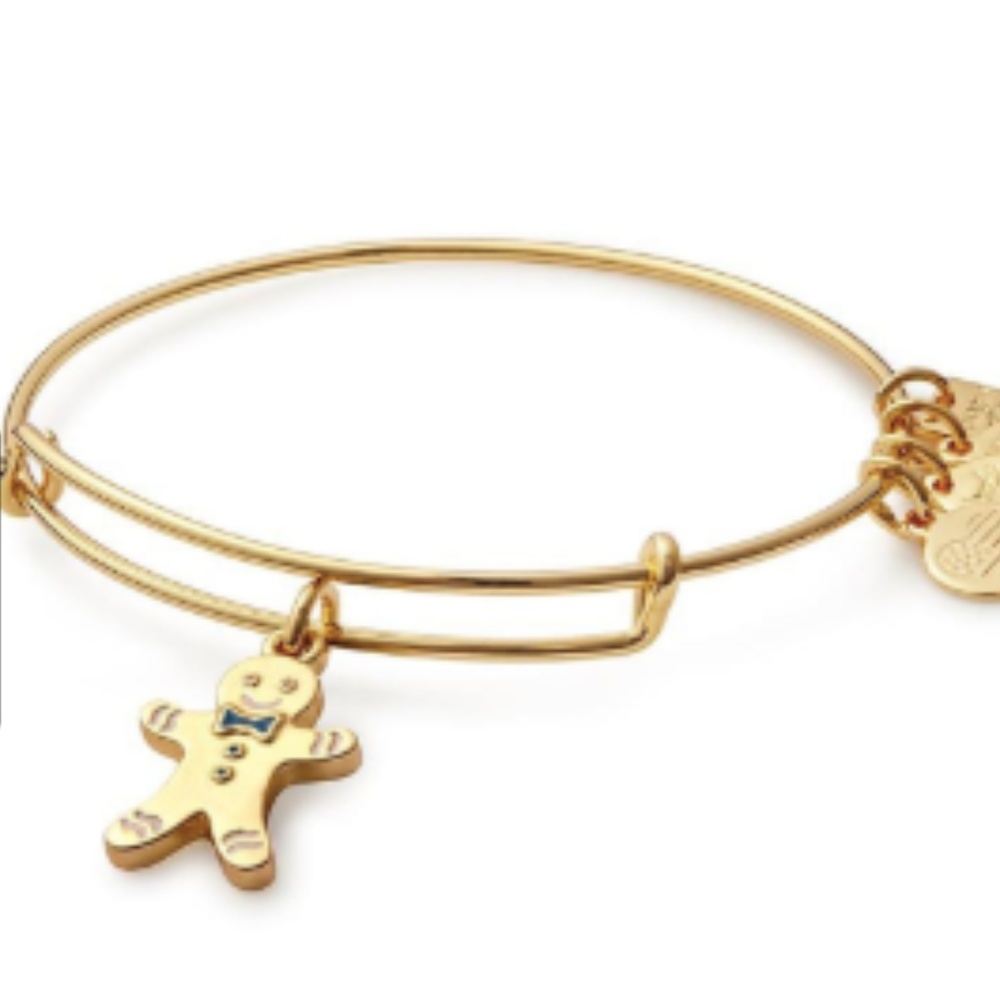 Alex and ani gingerbread man bracelet